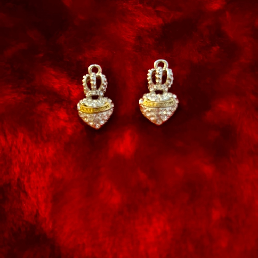 Juicy couture earrings with missing prongs
